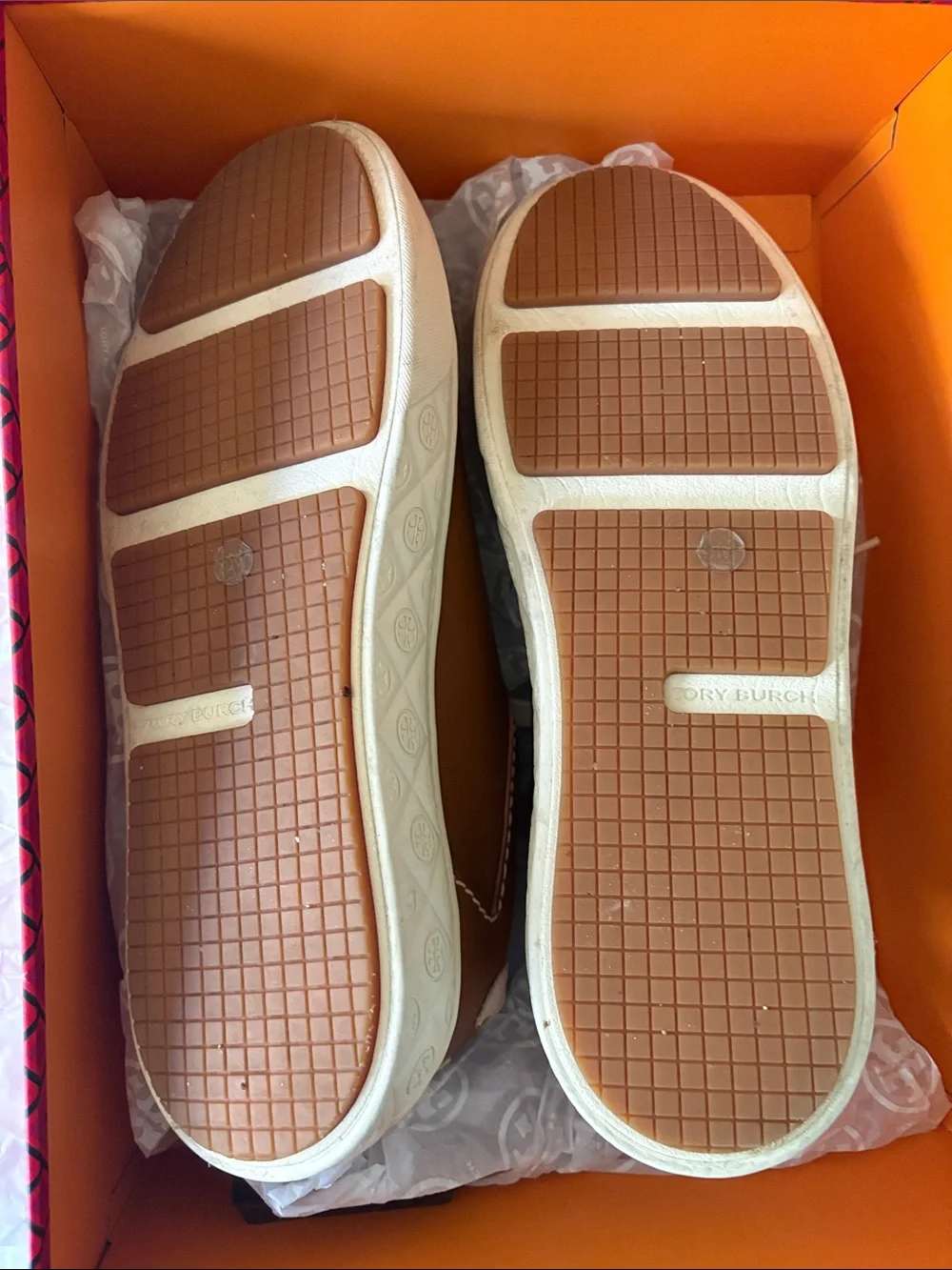 Tory Burch Brown Leather Platform Sneakers with Cream Soles